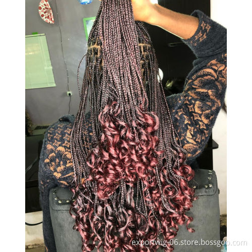 Crochet braids hair extension 22inch French Curl Braiding Hair Pre Stretched Loose Wavy Braiding Hair spiral deep curl